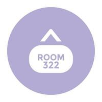 Hotel Services Flat Circular Icon vector