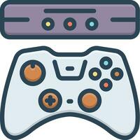 color icon for console vector