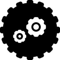 solid icon for automated vector