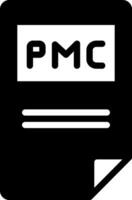 sólido icono para pmc vector