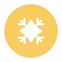 Pack of Snowflakes Flat Icon vector