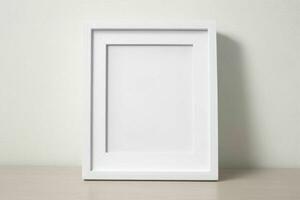 white empty photo frame mockup. AI Generative Pro Photo