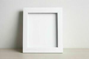 white empty photo frame mockup. AI Generative Pro Photo