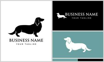 vector dachshund logo design template