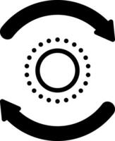 solid icon for loop vector