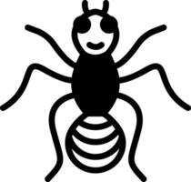 solid icon for ant vector