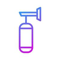 Punching bag icon Gradient purple sport symbol illustration. vector