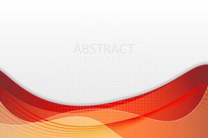 Red curve on a white background vector