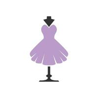 Dress fashion icon design vector