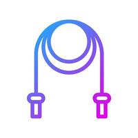 Jump rope icon Gradient purple sport symbol illustration. vector