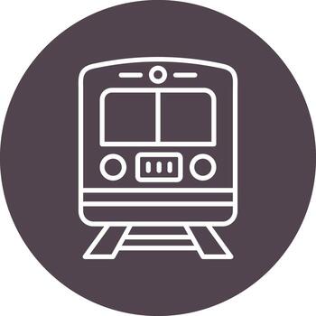 icono de vector de tren