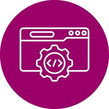 icono de vector de api