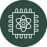 Quantum Computing Vector Icon