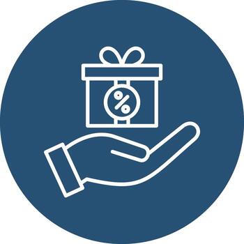 icono de vector de regalo