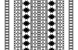 azteca sin costura modelo. alfombra textil impresión textura tribal diseño, geométrico símbolos para logo, tarjetas, tela decorativo obras. tradicional impresión vector ilustración. en negro y blanco antecedentes.