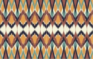 Ethnic abstract ikat art. Aztec ornament print. geometric ethnic pattern seamless  color oriental.  Design for background ,curtain, carpet, wallpaper, clothing, wrapping, Batik, vector illustration.