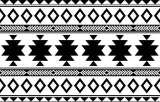 azteca sin costura modelo. alfombra textil impresión textura tribal diseño, geométrico símbolos para logo, tarjetas, tela decorativo obras. tradicional impresión vector ilustración. en negro y blanco antecedentes.