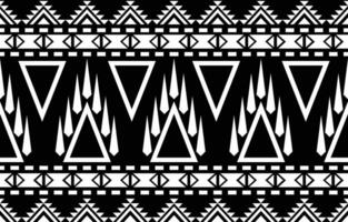 azteca sin costura modelo. alfombra textil impresión textura tribal diseño, geométrico símbolos para logo, tarjetas, tela decorativo obras. tradicional impresión vector ilustración. en negro y blanco antecedentes.