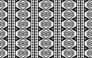 azteca sin costura modelo. alfombra textil impresión textura tribal diseño, geométrico símbolos para logo, tarjetas, tela decorativo obras. tradicional impresión vector ilustración. en negro y blanco antecedentes.