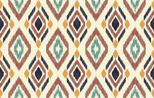 Ethnic abstract ikat art. Aztec ornament print. geometric ethnic pattern seamless  color oriental.  Design for background ,curtain, carpet, wallpaper, clothing, wrapping, Batik, vector illustration.