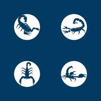 Scorpion icon and symbol vector template