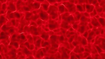 Red wavy pool space creative motion design. Flowing sun lights on waved surface. Waving water surface background. Slow floating liquid backdrop. video