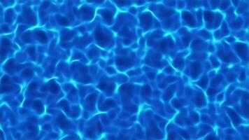 Blue waving water surface background. Slow floating liquid backdrop. Wavy pool space creative motion design. Flowing sun lights on waved surface. video
