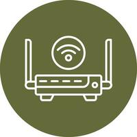 icono de vector de enrutador wifi