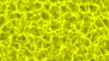 giallo agitando acqua superficie sfondo. lento galleggiante liquido sfondo. ondulato piscina spazio creativo movimento design. fluente sole luci su salutò superficie. video