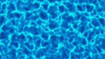 Sky blue wavy pool space creative motion design. Flowing sun lights on waved surface. Waving water surface background. Slow floating liquid backdrop. video