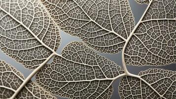 Close up texture leaf structure macro photography, abstract texture, Generative AI illustration photo