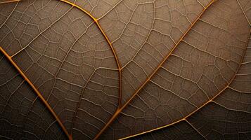 Close up texture leaf structure macro photography, abstract texture, Generative AI illustration photo