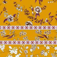 floral abstract pattern suitable for textile and printing needs vector