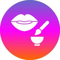 Lip Exfoliator Vector Icon Design