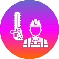 Lumberjack Vector Icon Design