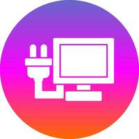 Lcd Plug Vector Icon Design