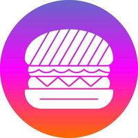 Tofu Burger Vector Icon Design