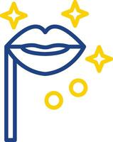 Lip Mask Vector Icon Design