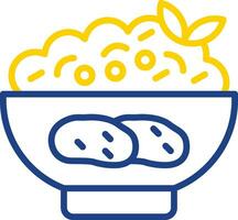 Mashed Potatoes Vector Icon Design