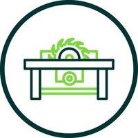 diseño de icono de vector de sierra de mesa