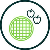 manzana tarta vector icono diseño