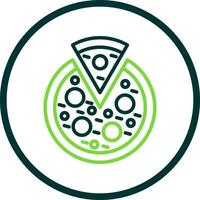 Veggie Pizza Vector Icon Design