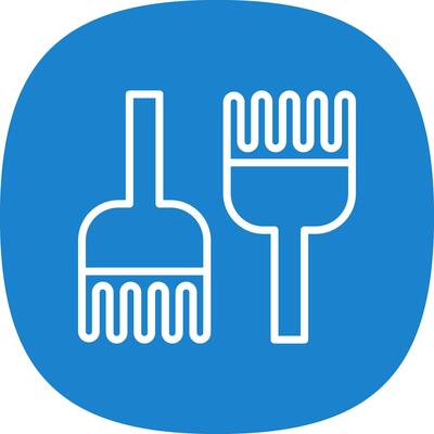 Detangling Brush Vector Icon Design