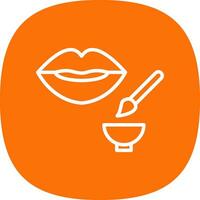 Lip Exfoliator Vector Icon Design