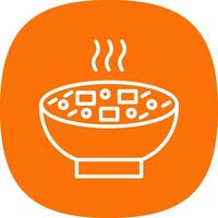 Miso Soup Vector Icon Design