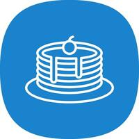 Pancakes Vector Icon Design