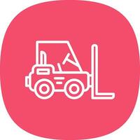 Forklift Vector Icon Design