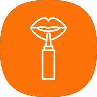 Lip Liner Vector Icon Design