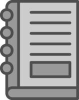 Notebook Vector Icon Design