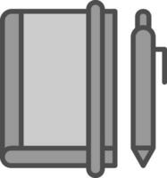 Nota libro vector icono diseño